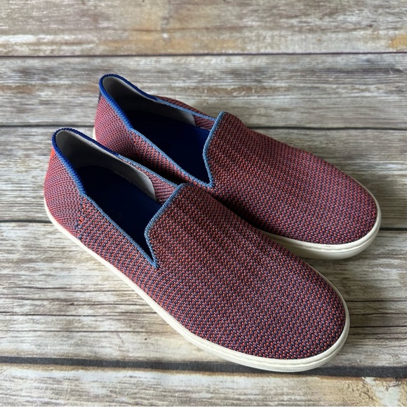 Rothy’s Tangerine Triple Stitch Slip On Sneakers Shoes 7.5 - Picture 2 of 11